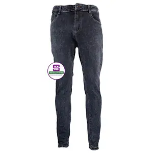 Black Plain Blind Love Men Slim Fit Jeans