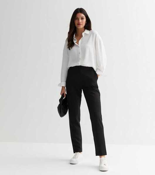 Black Slim Leg Trousers